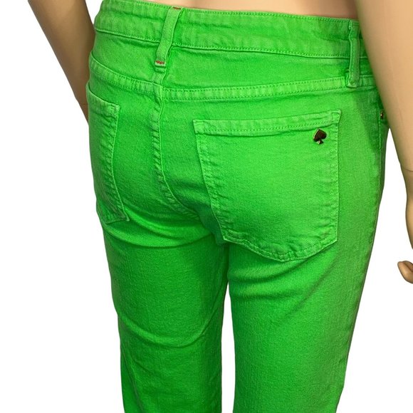 Kate Spade Bright Green Play Hooky Capri Pants Woman's 28 * - Picture 13 of 16